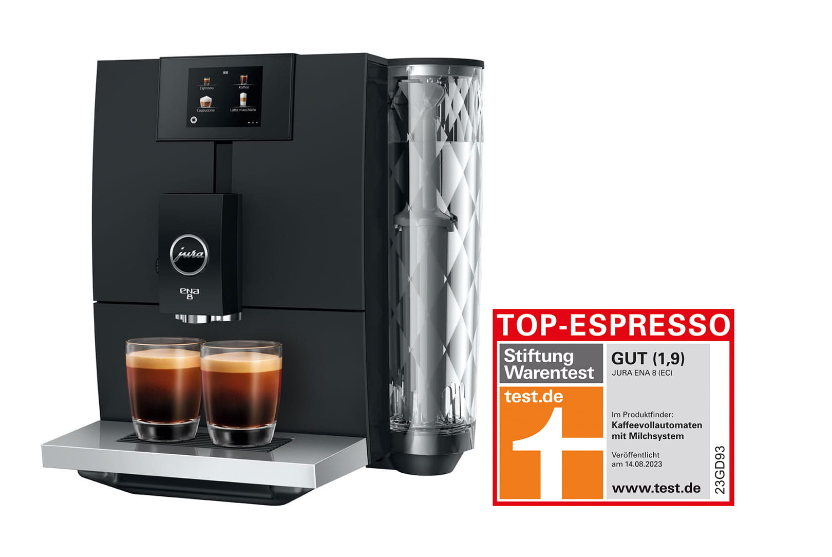 JURA ENA 8 Full Metropolitan Black Kaffeevollautomat JURA Deutschland