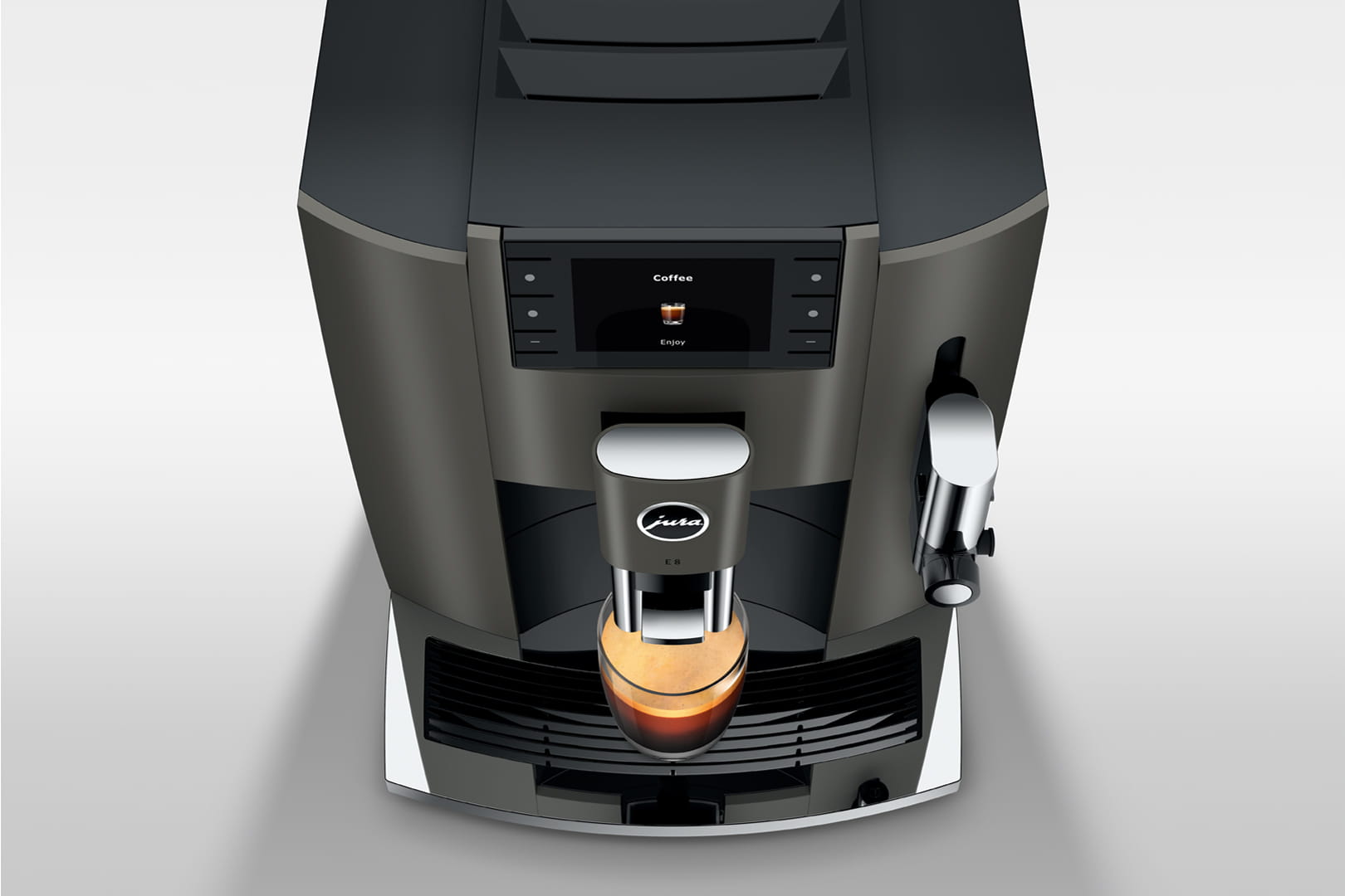E8 Dark Inox - JURA Deutschland | Kaffeevollautomaten